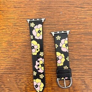 Floral Black Kate Spade Watch Band